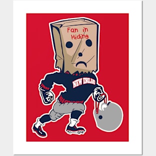 New England Fan In Hiding Posters and Art